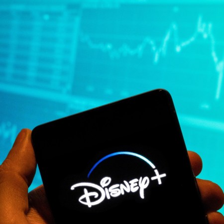 Disney+ logo on phone